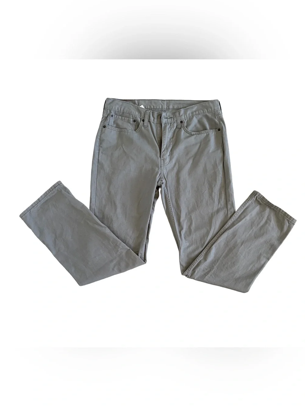 Levi's Men's Light Gray Straight Chinos